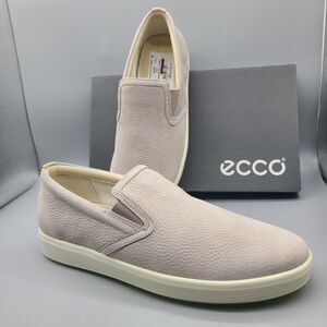 Ecco Women's Soft 7 Causal Slip-on Sneaker Light Gray Sz 10-10.5/ 41 NEW
